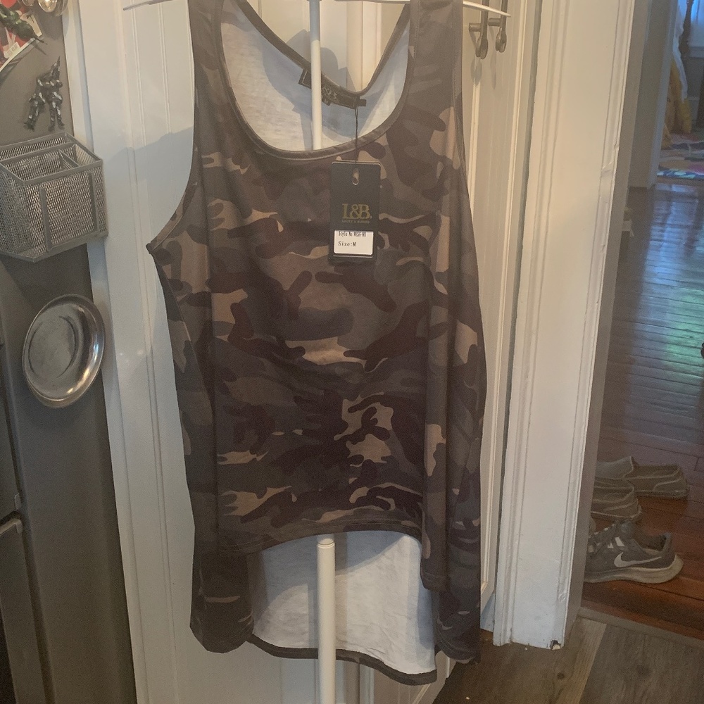 Lucky and blessed hi lo cano tank.‎ NWT. Retsil 46